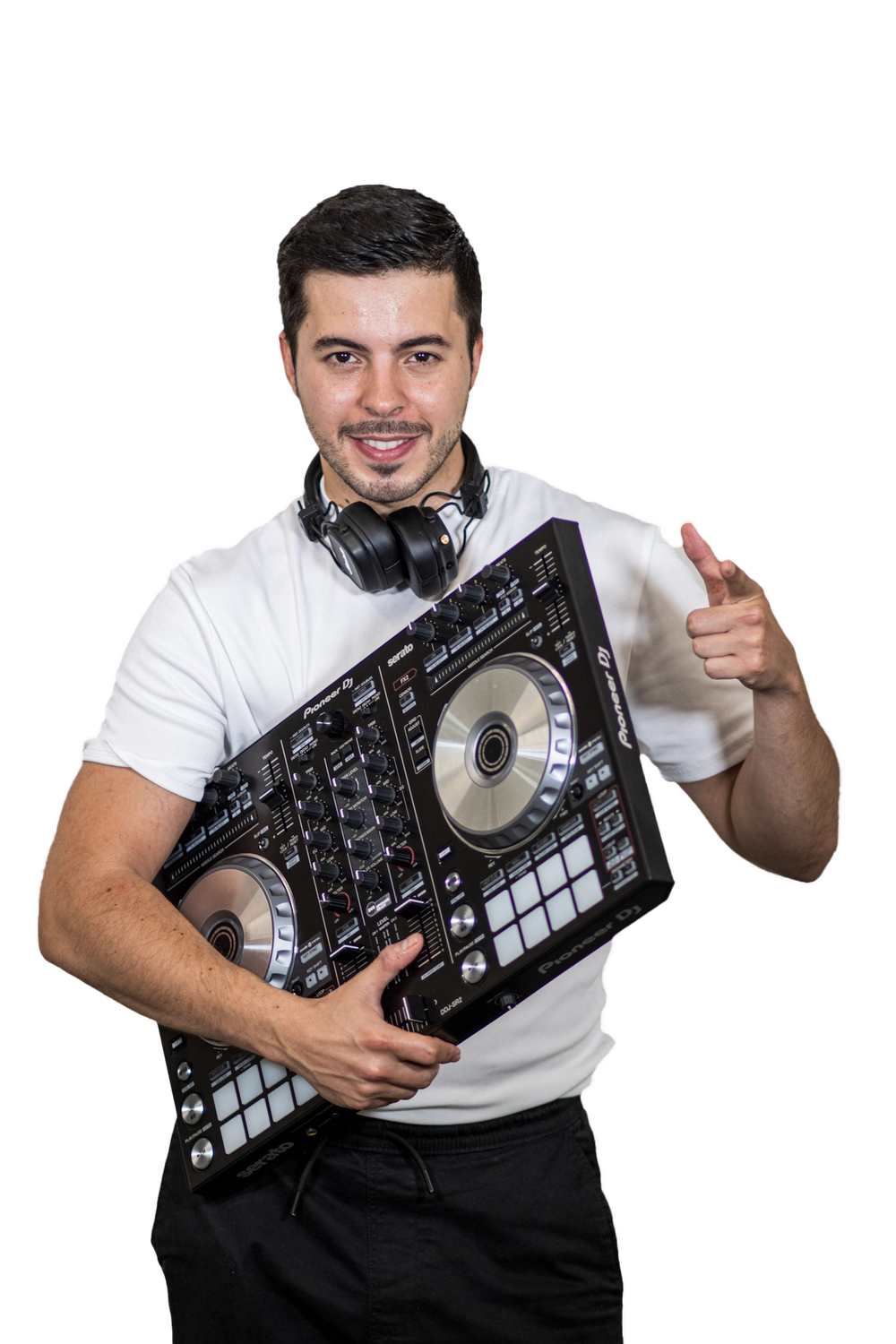 DJ Rigo with his controller